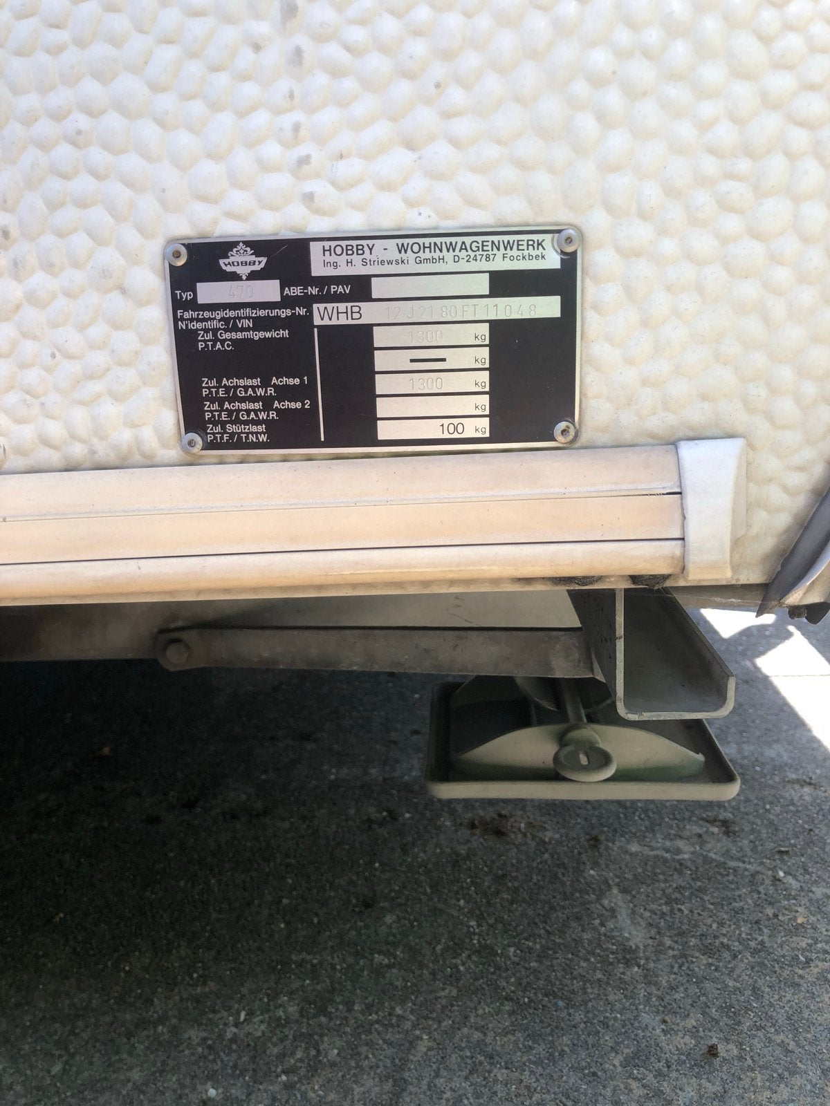 Hobby 470 caravan uit 1996 met mover en zakluifel, Mover, Vast bed, Rondzit, Hobby