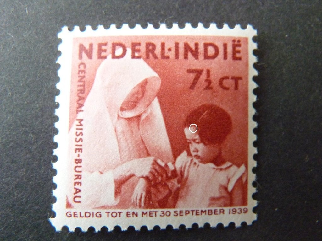 plaatfout ned indie 243 , ongebruikt., Ophalen of Verzenden, T/m 1940, Postfris