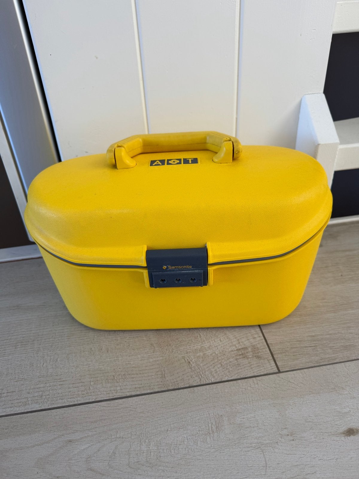 Samsonite Beautycase - Geel, Gebruikt (Spiegel ontbreekt), Sieraden, Tassen en Uiterlijk, Beautycases, Ophalen, Gebruikt, Geel