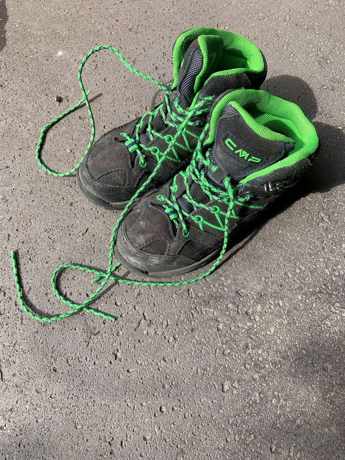 CMP wandelschoenen, maat 30, groen/zwart, Ophalen, Gebruikt, Schoenen