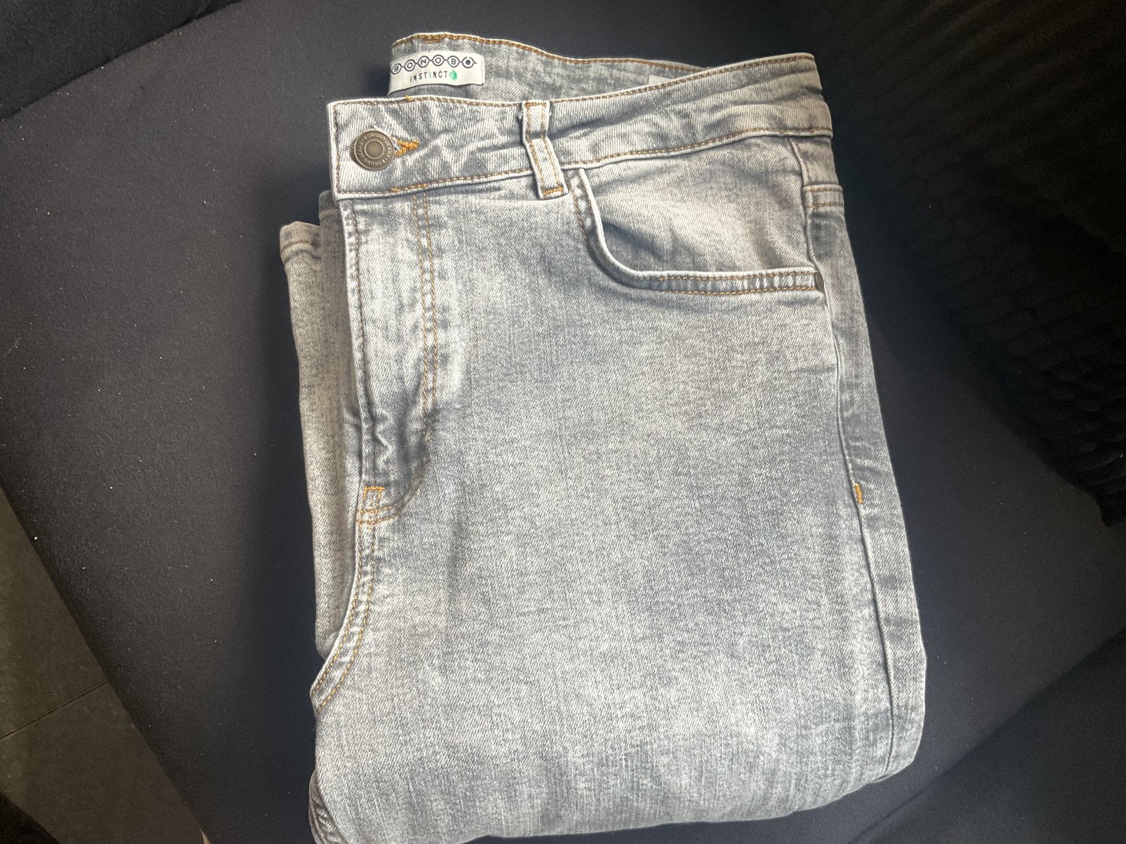 Mooie zwart/grijze jeans( mt 42/32)z.g.a.n., Ophalen of Verzenden, Zo goed als nieuw, Zwart, W32 (confectie 46) of kleiner