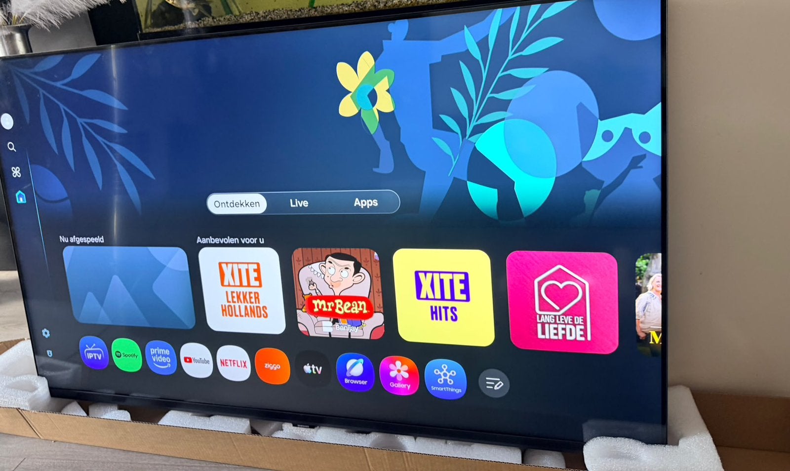 SAMSUNG TV 55 inch, 50 Hz, Ophalen of Verzenden, Zo goed als nieuw, Samsung
