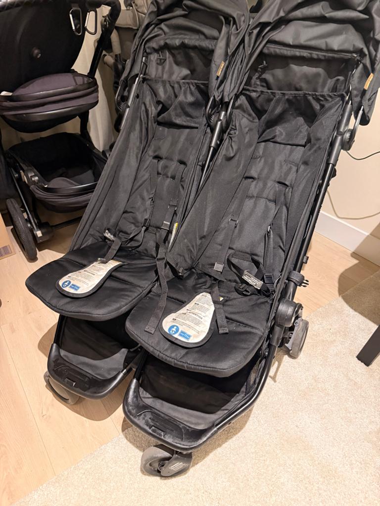 Mountain Nano Duo Buggy met wiegbak en regenhoes, Ophalen, Gebruikt, Overige merken, Duomodel