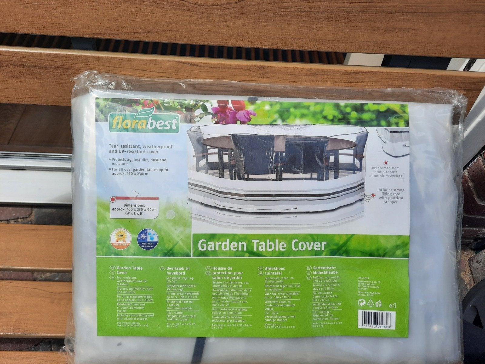 Florabest Tuinmeubelhoes Ovaal - 160x230x90cm, Tuin en Terras, Tuintafels, Ophalen, Nieuw, Ovaal, Overige materialen