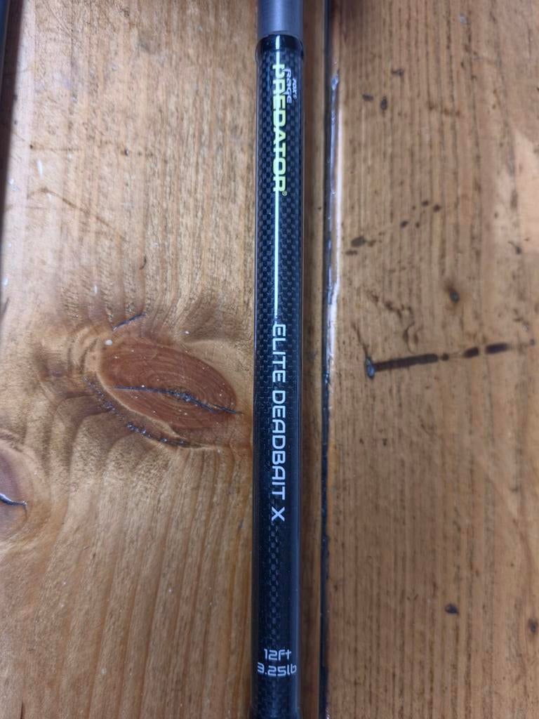 Elite Deadbait X 12ft 3.25lb Fox Predator, Ophalen, Zo goed als nieuw, Werphengel