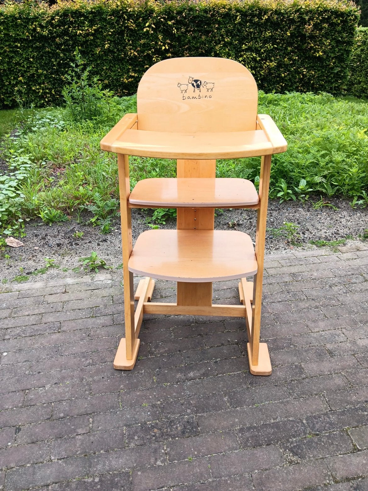 Houten meegroei-/kinderstoel Bambino, Kinderen en Baby's, Ophalen, Gebruikt, Meegroeistoel