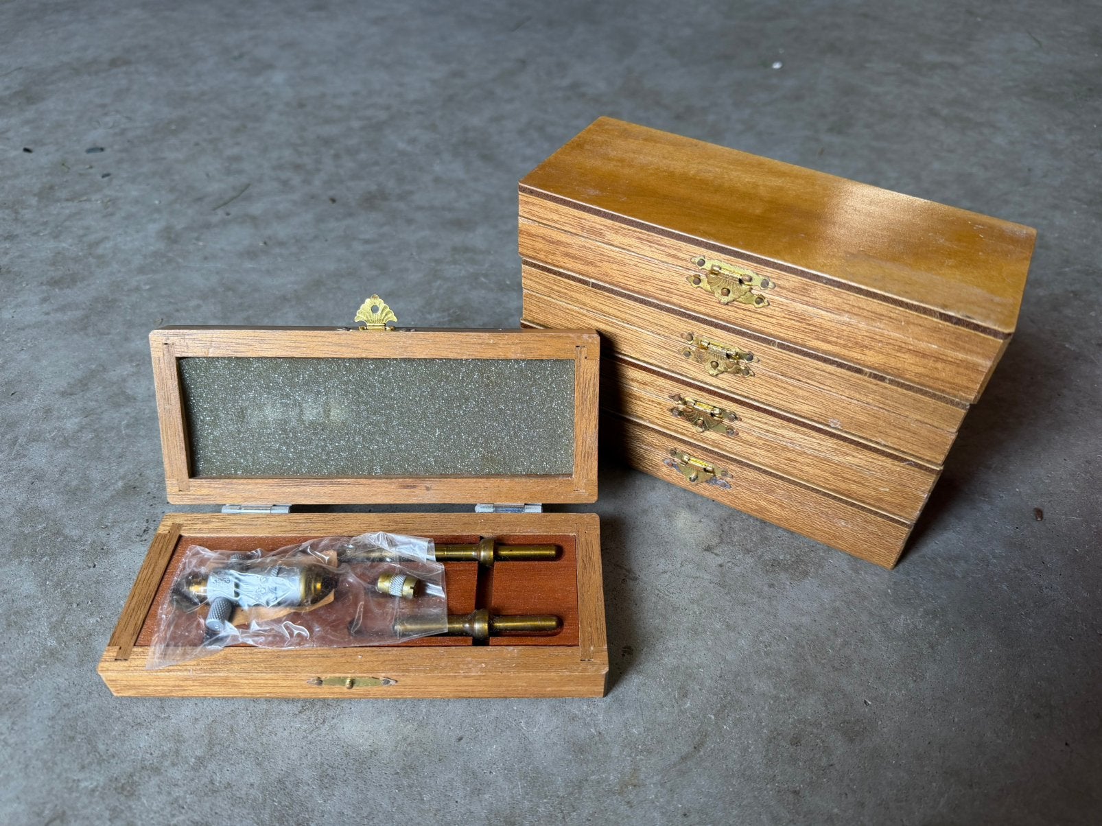 Set van 5 japanse vintage micrometer (50 - 125 mm), Antiek en Kunst, Ophalen of Verzenden