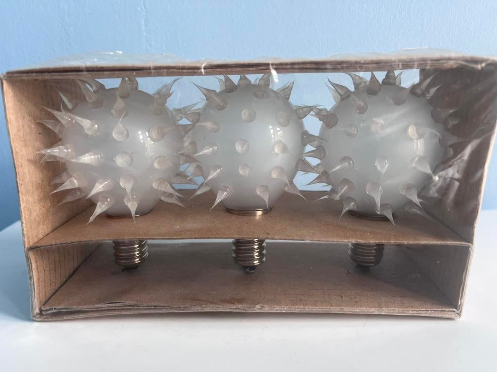 Vintage IKEA Matros siliconen gloeilampen met stekels., Ophalen of Verzenden, Nieuw, E14 (klein), Led-lamp
