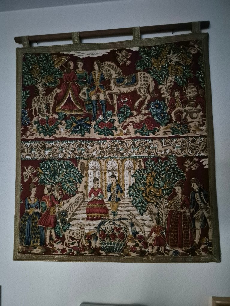 Wandkleed, Ophalen, Meerkleurig, Klassiek, Zo goed als nieuw