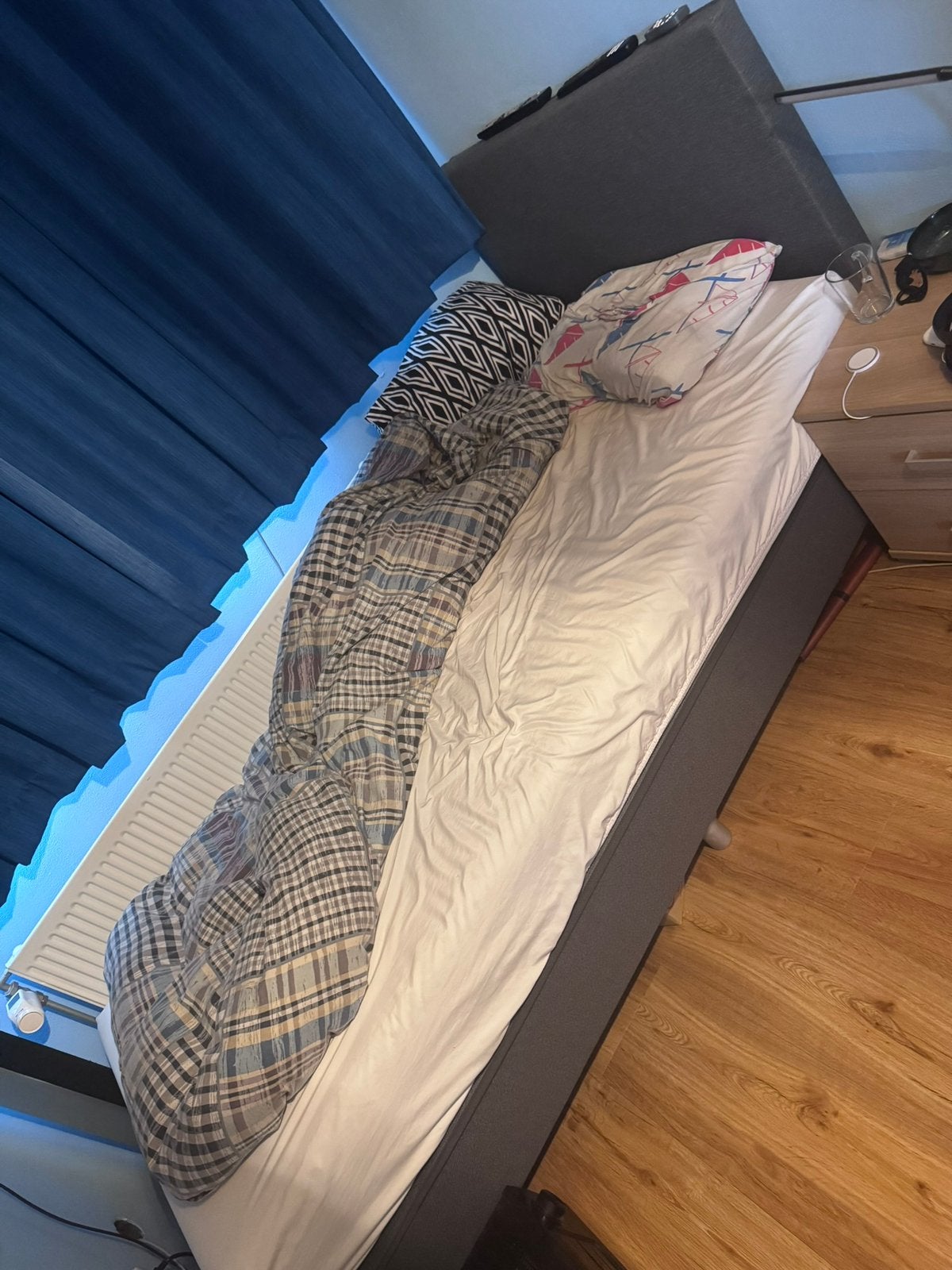Boxspring, Ophalen, Gebruikt, 90 cm, Eenpersoons