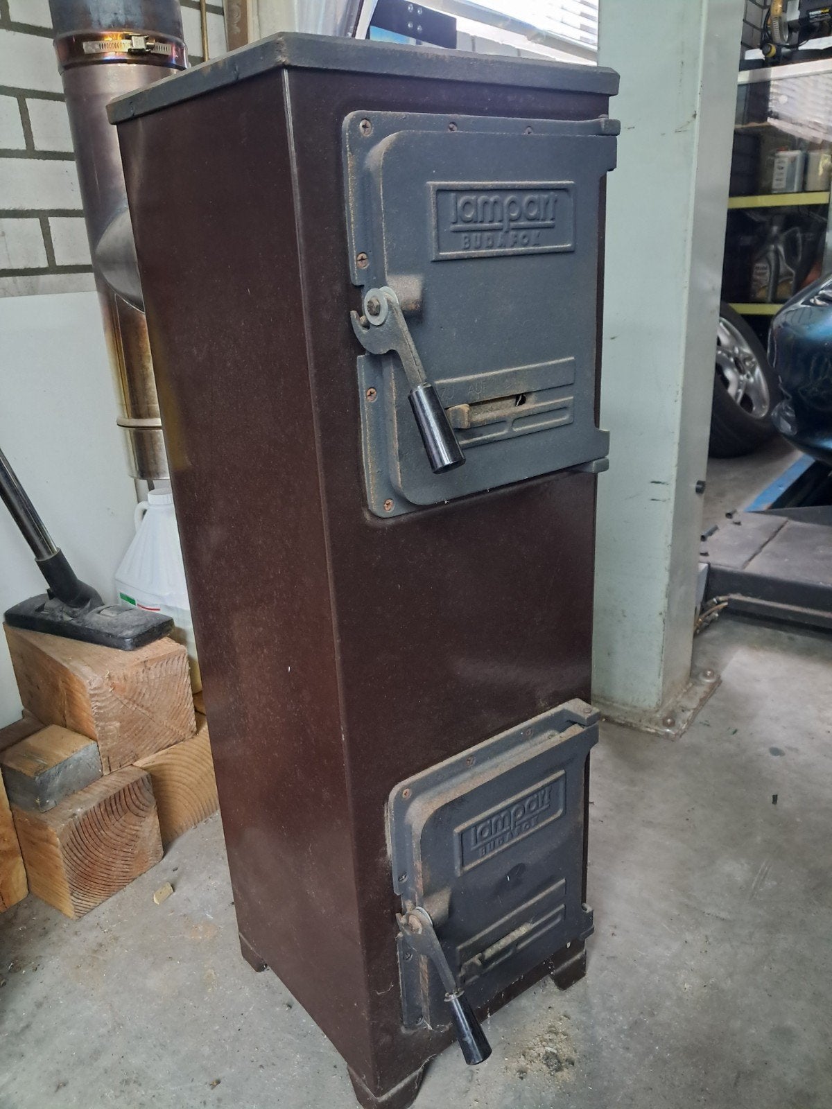 Kleine houtkachel te koop, Huis en Inrichting, Ophalen, Zo goed als nieuw, Hout, Houtkachel