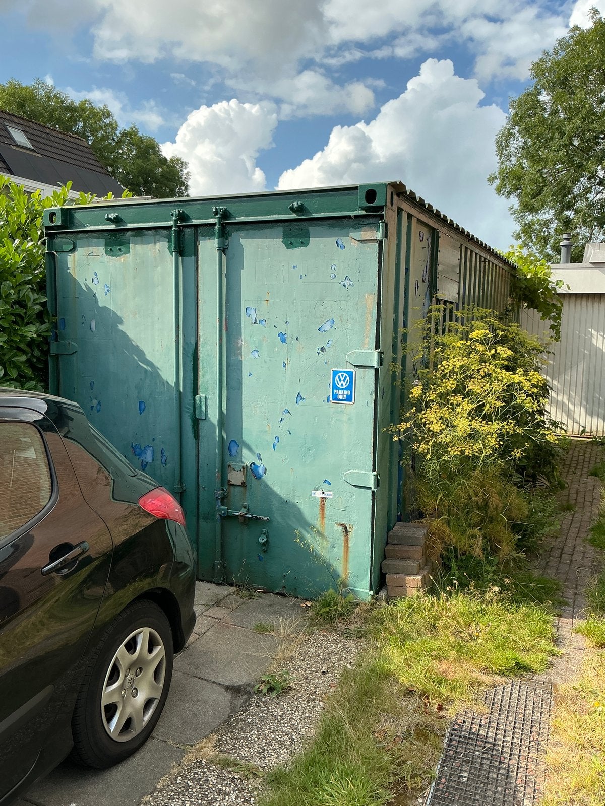 Gratis ophalen; Opslagcontainer met deur/slot, Ophalen
