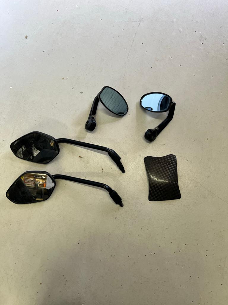 Triumph Motor Spiegels en Tankpad, Ophalen of Verzenden, Gebruikt