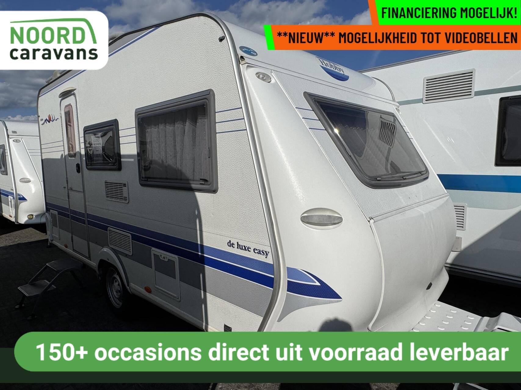 Hobby 400 DE LUXE EASY, DWARSBED, TREINZIT, VOORTENT+LUIFEL, Hobby, Bedrijf, 750 - 1000 kg, 5 tot 6 meter