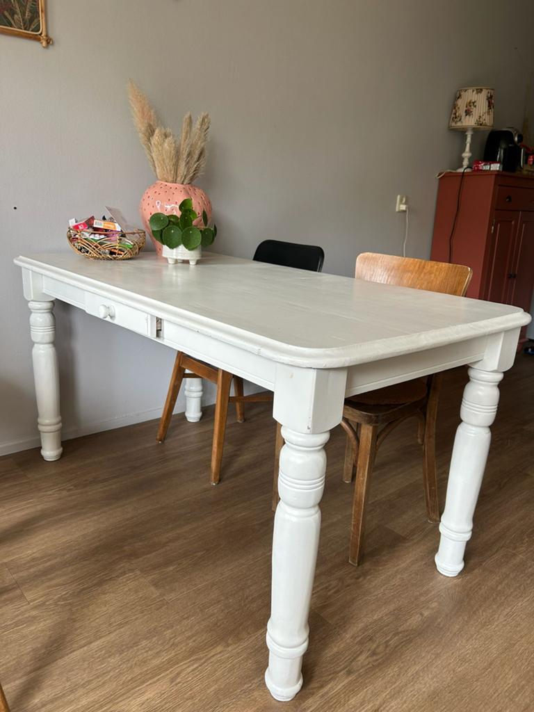 Eettafel, Huis en Inrichting, Tafels | Eettafels, Ophalen, Gebruikt, 200 cm of meer, 50 tot 100 cm