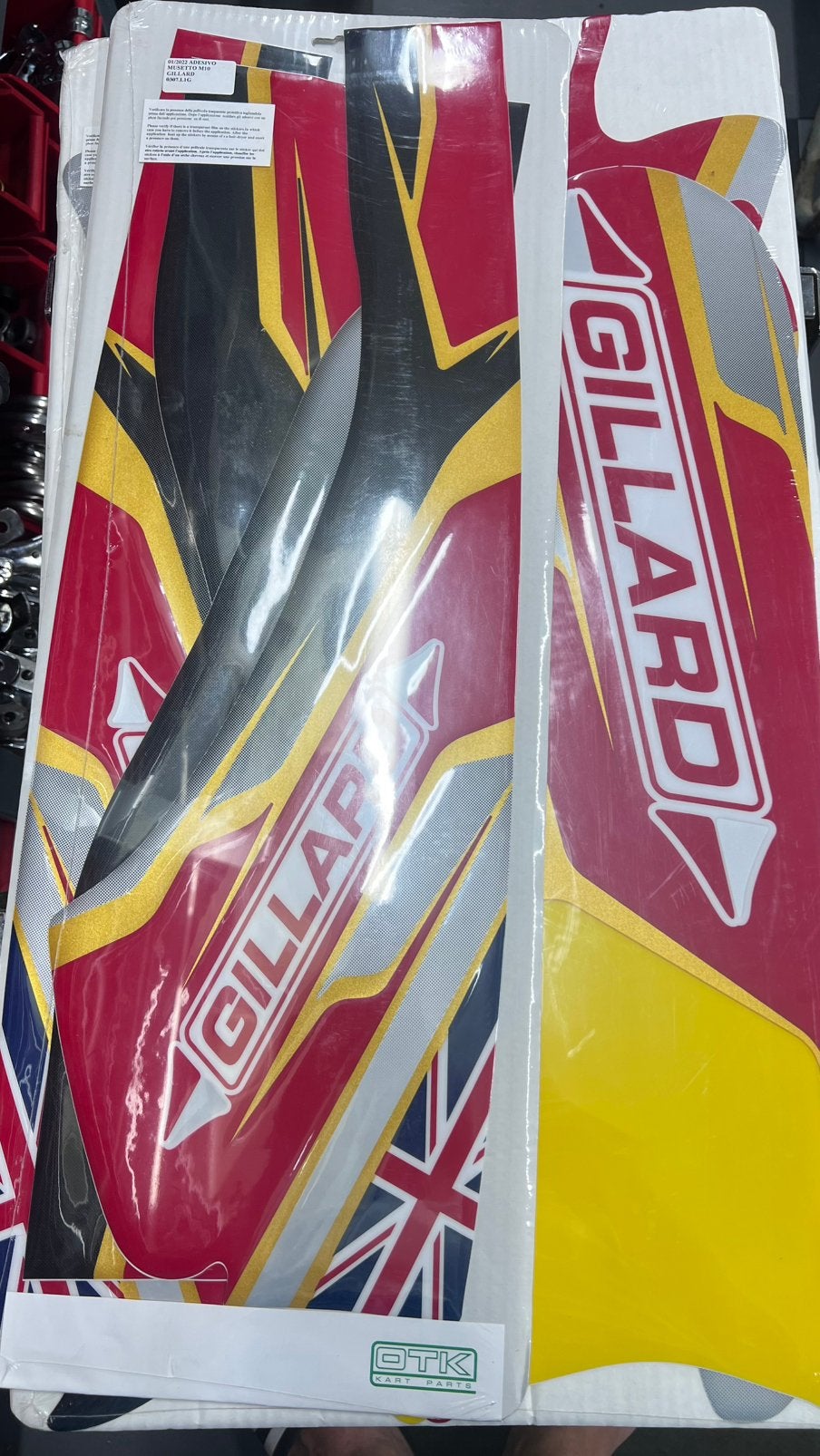 Sticker set OTK M10 Gillard incl tank sticker, Ophalen of Verzenden, Otk, Info@kartracingzuid.nl, Italie