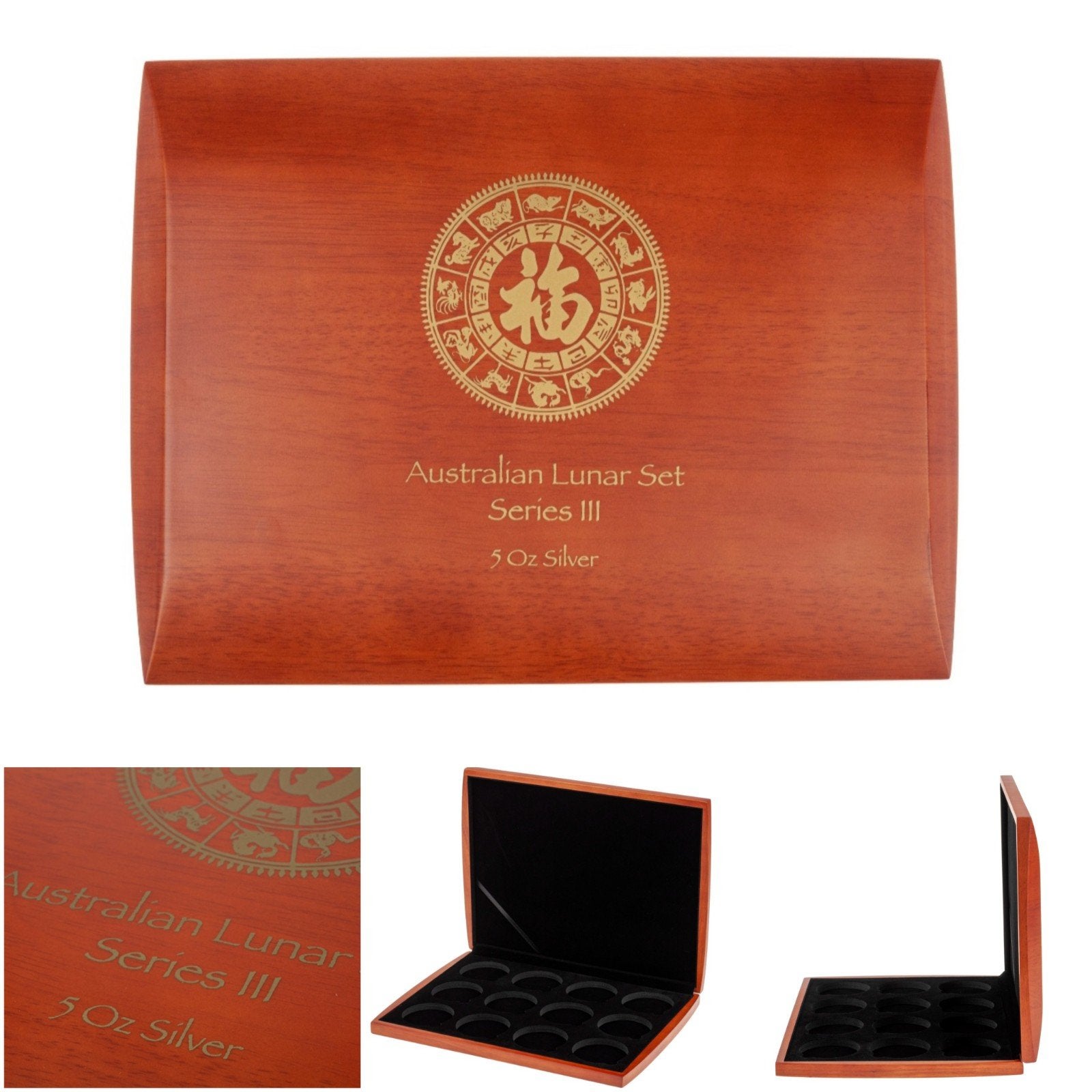 Lunar 3 muntenbox voor 5 oz zilveren muntjes, Ophalen of Verzenden