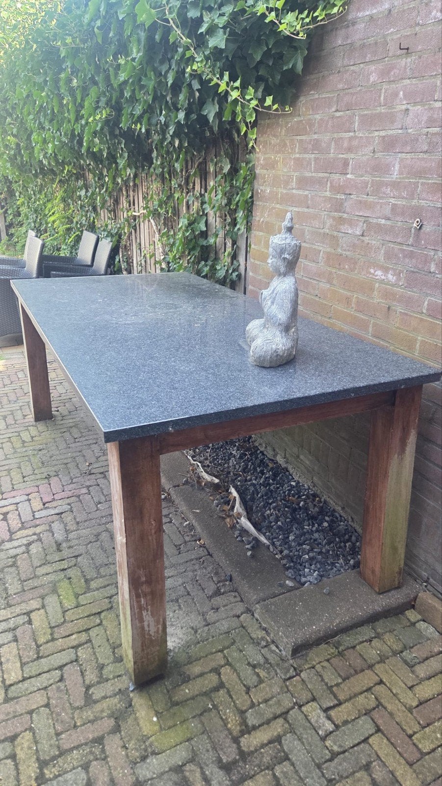 Tafelblad graniet 200x100cm, Ophalen, Rechthoekig, Overige materialen