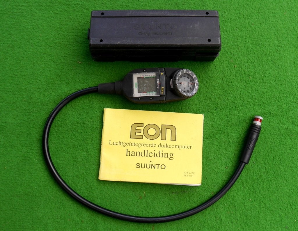 Console met Suunto Eon Lux duikcomputer, kompas + toebehoren, Ophalen of Verzenden, Gebruikt, Duikcomputer