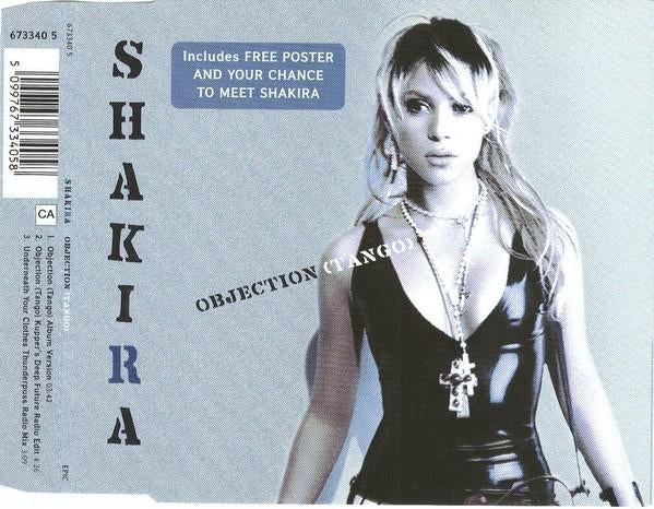 Shakira – Objection (Tango) CD Single 2002 💿, Verzenden, Maxi-single, Zo goed als nieuw, 1 single