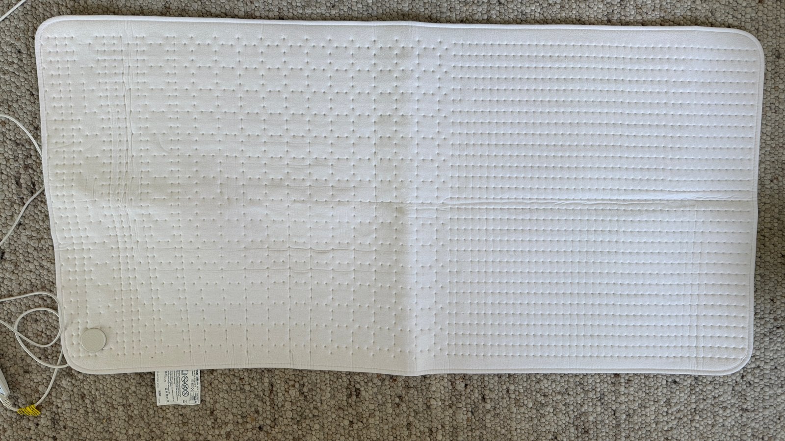 Inventum HN197V Elektrische deken - Zo goed als nieuw, Ophalen, Eenpersoons, Wit, Polyester