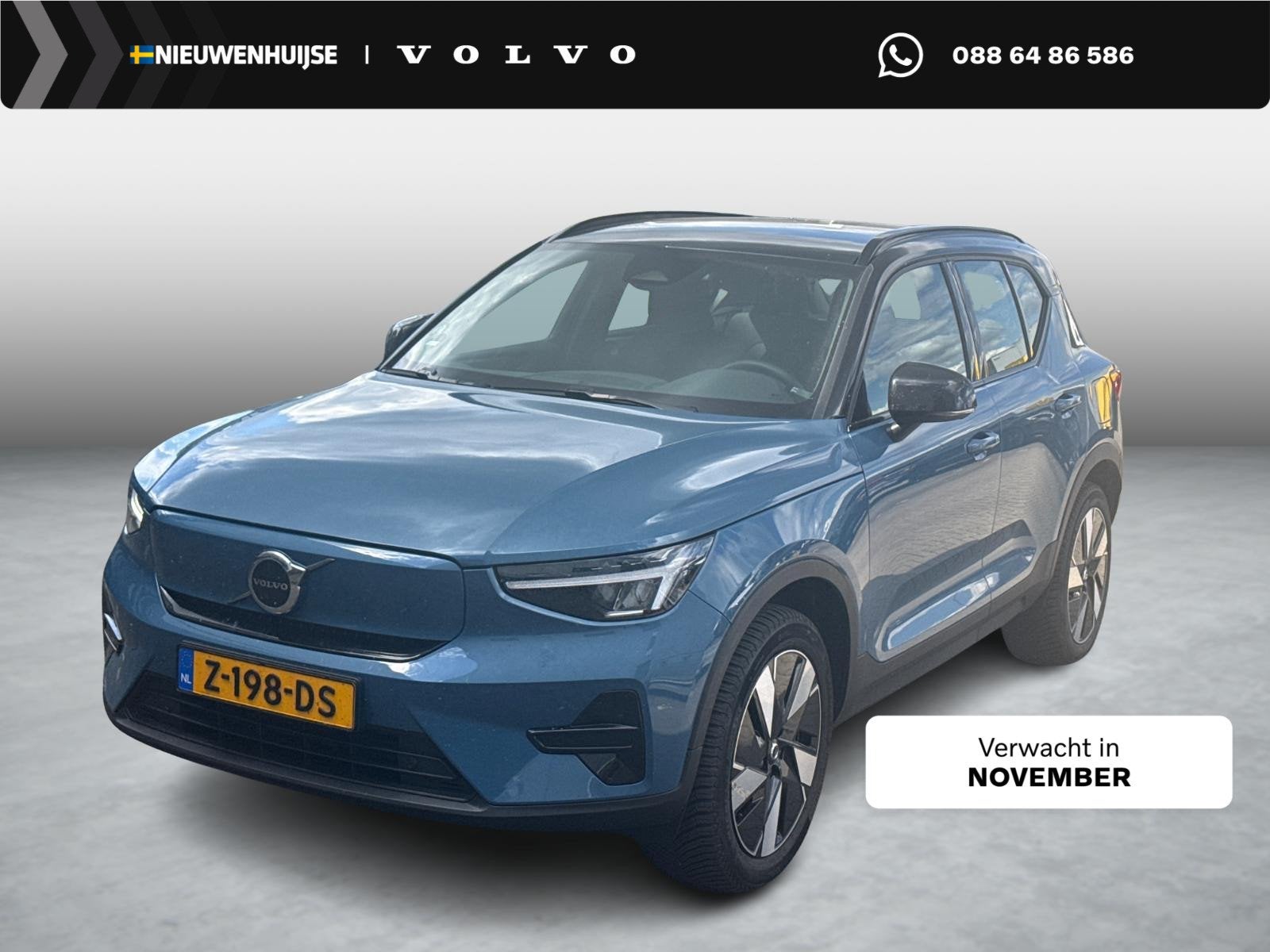 Volvo XC40 Single Motor Extended Range Plus 82 kWh | Warmtep, Auto's, Volvo, Gebruikt, 82 kWh, Blauw, Origineel Nederlands