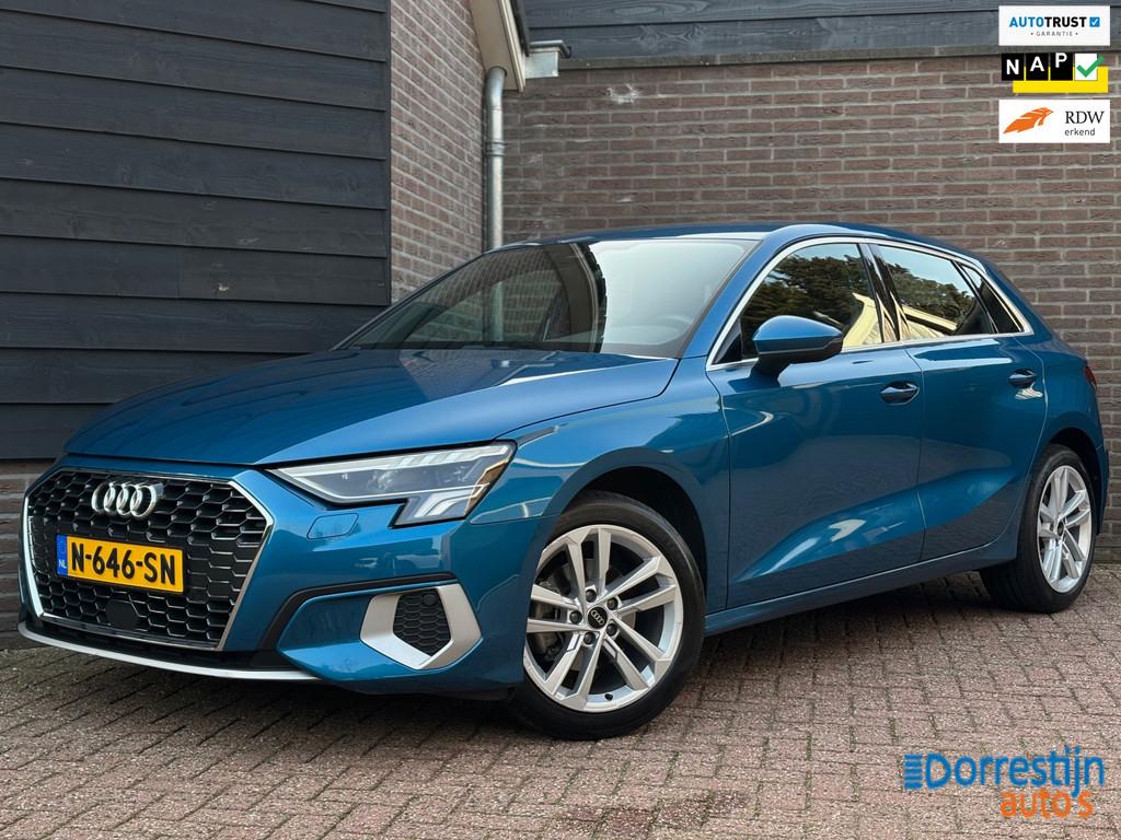 Audi A3 Sportback 30 TFSI Advanced edition | Automaat | Led, Stof, Gebruikt, Blauw, 23 km/l