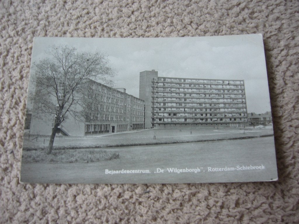 ROTTERDAM - SCHIEBROEK  =  BEJAARDENCENTRUM  DE WILGENBORGH, Verzamelen, Ophalen of Verzenden, 1940 tot 1960, Gelopen, Zuid-Holland