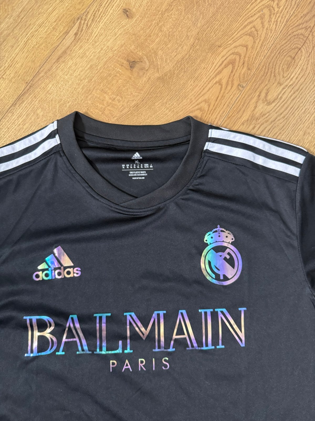 Adidas Balmain Paris Real Madrid Shirt Zwart, Free, Zwart, Maat 56/58 (XL), Ophalen of Verzenden