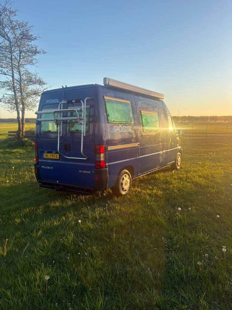 Peugeot boxer 2.5 TD camperbus possl direct beschikbaar, Buscamper of Camperbus, Pössl, Tot en met 2, Treinzit