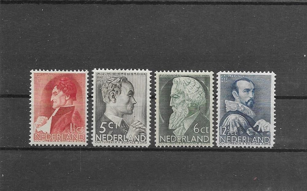 Nederland 1935, NVPH 274 t/m 277, Ongebruikt., Postzegels en Munten, Postzegels | Nederland, Verzenden, T/m 1940, Postfris