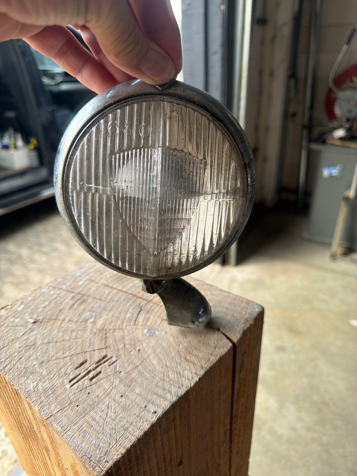 Vintage mistlamp/verstraler voor klassieke auto's, Ophalen, Gebruikt, Oldtimer onderdelen