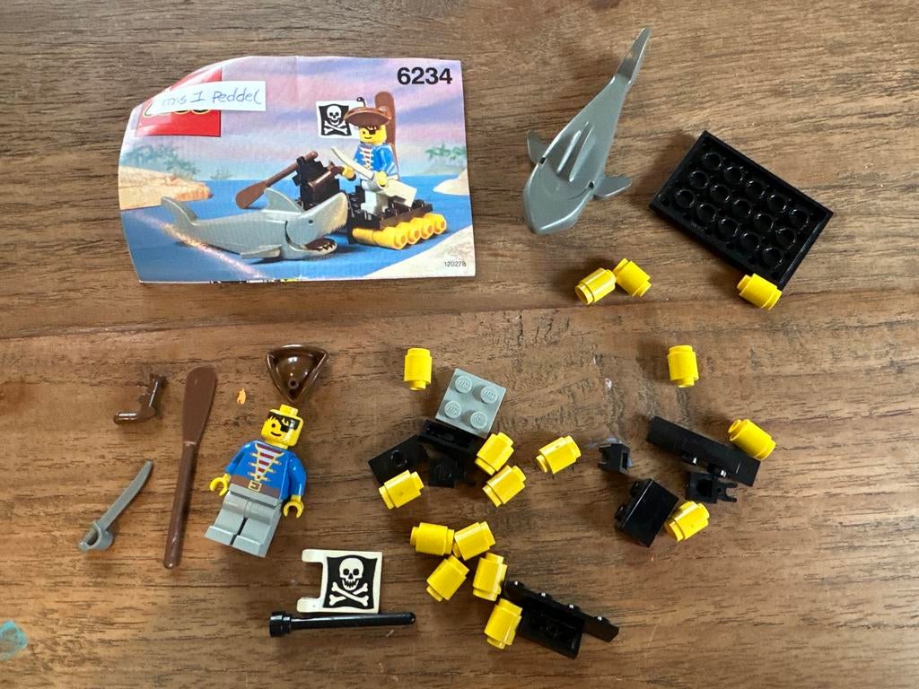 Lego 6234 - Oude Lego Piraten Set met Haai, Ophalen of Verzenden, Gebruikt, Complete set, Lego