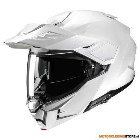 HJC i80 Solid Systeemhelm, Wit, Motoren, Ophalen of Verzenden, Nieuw met kaartje