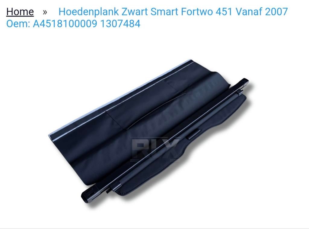 Smart 451 afdekhoes kofferbak, Ophalen of Verzenden, Gebruikt, Smart