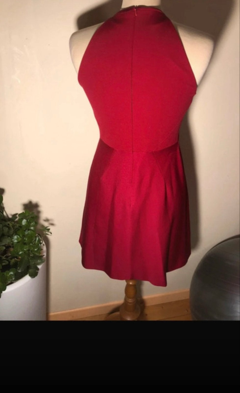 Karen Millen rode jurk, maat 40 valt als kleine M, Gedragen, Boven de knie, Rood, Ophalen