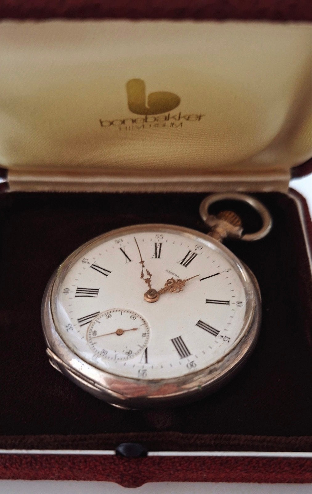ANTIEK OMEGA ZILVEREN ZAKHORLOGE 1912-1915, Ophalen, Zakhorloge, 1900 tot 1930, Omega