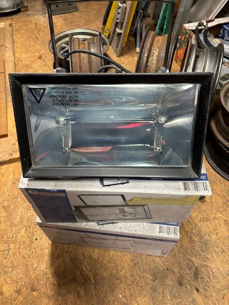 2 zgan terrasheaters, 1300w., Tuin en Terras, Terrasverwarmers, Ophalen of Verzenden, Zo goed als nieuw, Elektrisch, Waterbestendig