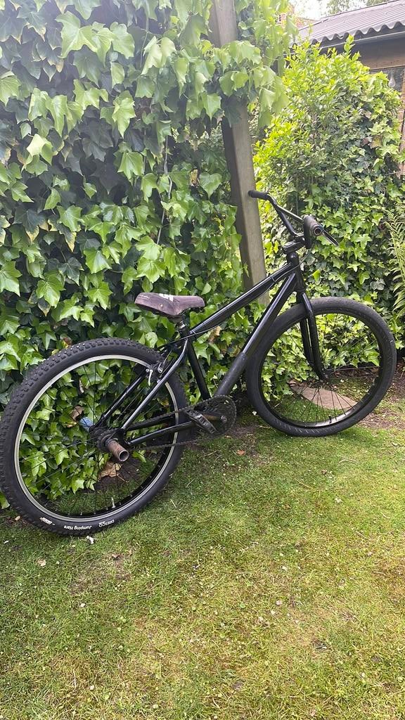 Zwarte SE wheelie bike, Ophalen, 24 inch of meer, Velgrem, Aluminium