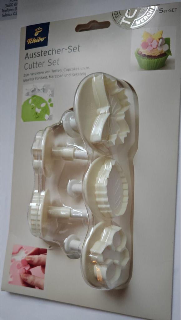 Uitsteker Set 5-delig voor Taart, Cupcakes, Fondant, Marsepe, Overige typen, Kunststof, Nieuw, Ophalen of Verzenden