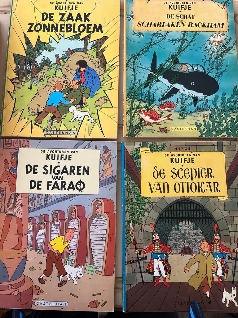 Kuifje strips - 11 stuks, Meerdere stripboeken, Ophalen of Verzenden