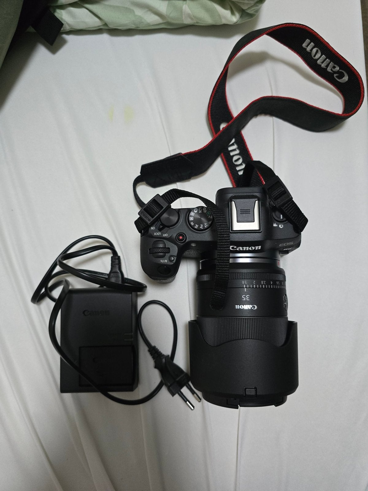 Canon EOS R8 met RF 35mm F/1.4 L VCM lens - Zo goed als nieu, Ophalen of Verzenden, Zo goed als nieuw, Spiegelreflex, Canon