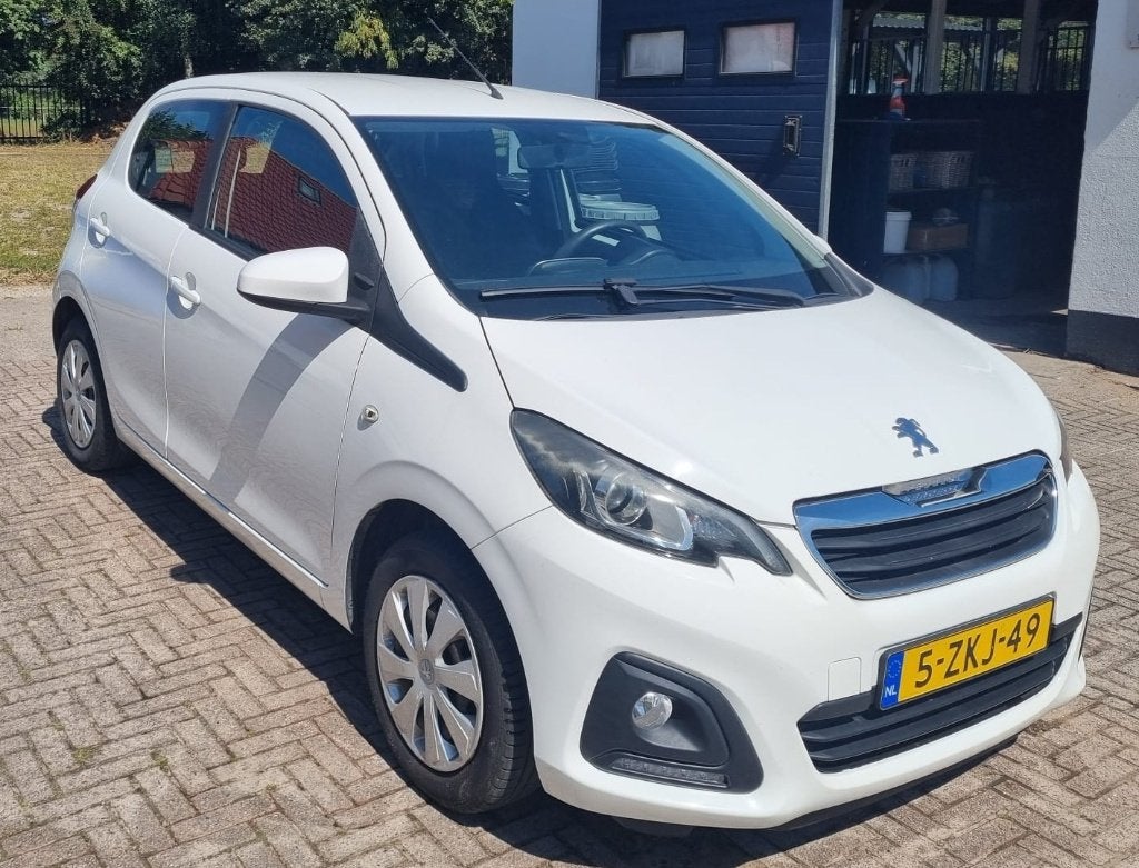 Nette Peugeot 108 met Airco, Radio en Bluetooth, Auto's, Peugeot, Voorwielaandrijving, 4 stoelen, Wit, Origineel Nederlands