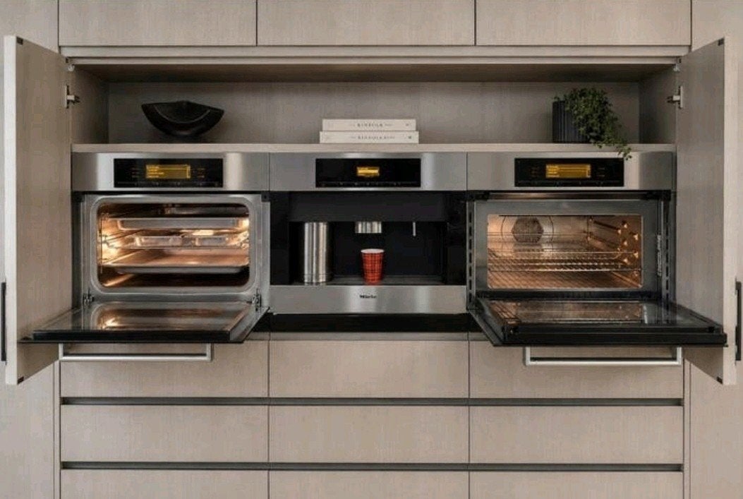 Miele combimagnetron ,hetelucht-stoomoven XL & koffiemachine, Witgoed en Apparatuur, Ovens, 45 tot 50 cm, Gebruikt, Ophalen of Verzenden