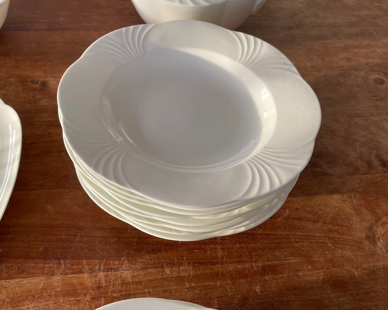villeroy & boch arco weiss 6 diepe borden, Huis en Inrichting, Ophalen of Verzenden, Zo goed als nieuw, Bord(en), Overige stijlen