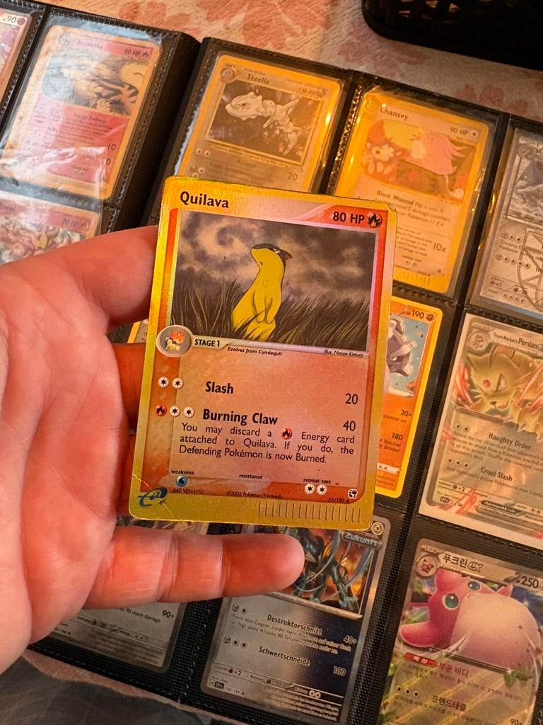 Quilava reverse holo, Hobby en Vrije tijd, Verzamelkaartspellen | Pokémon, Ophalen of Verzenden, Zo goed als nieuw, Meerdere kaarten