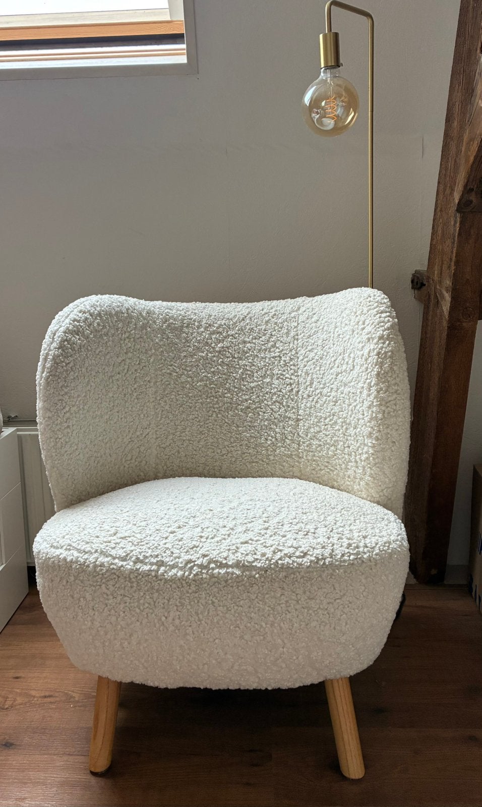 Leuke teddy fauteuil, Ophalen, 75 tot 100 cm, Zo goed als nieuw, Stof