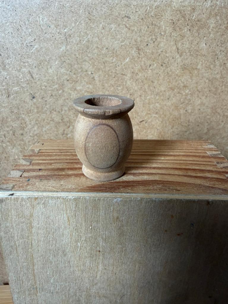Vaas - hxb 3x2.5 - hout, Verzamelen, Poppenhuizen en Toebehoren, Ophalen of Verzenden, Zo goed als nieuw, Poppenhuis