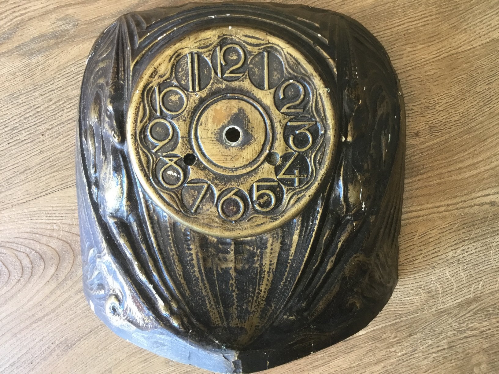 Gipsen klok gietmal van Theo van Reijn Amsterdamse School, Antiek en Kunst, Ophalen