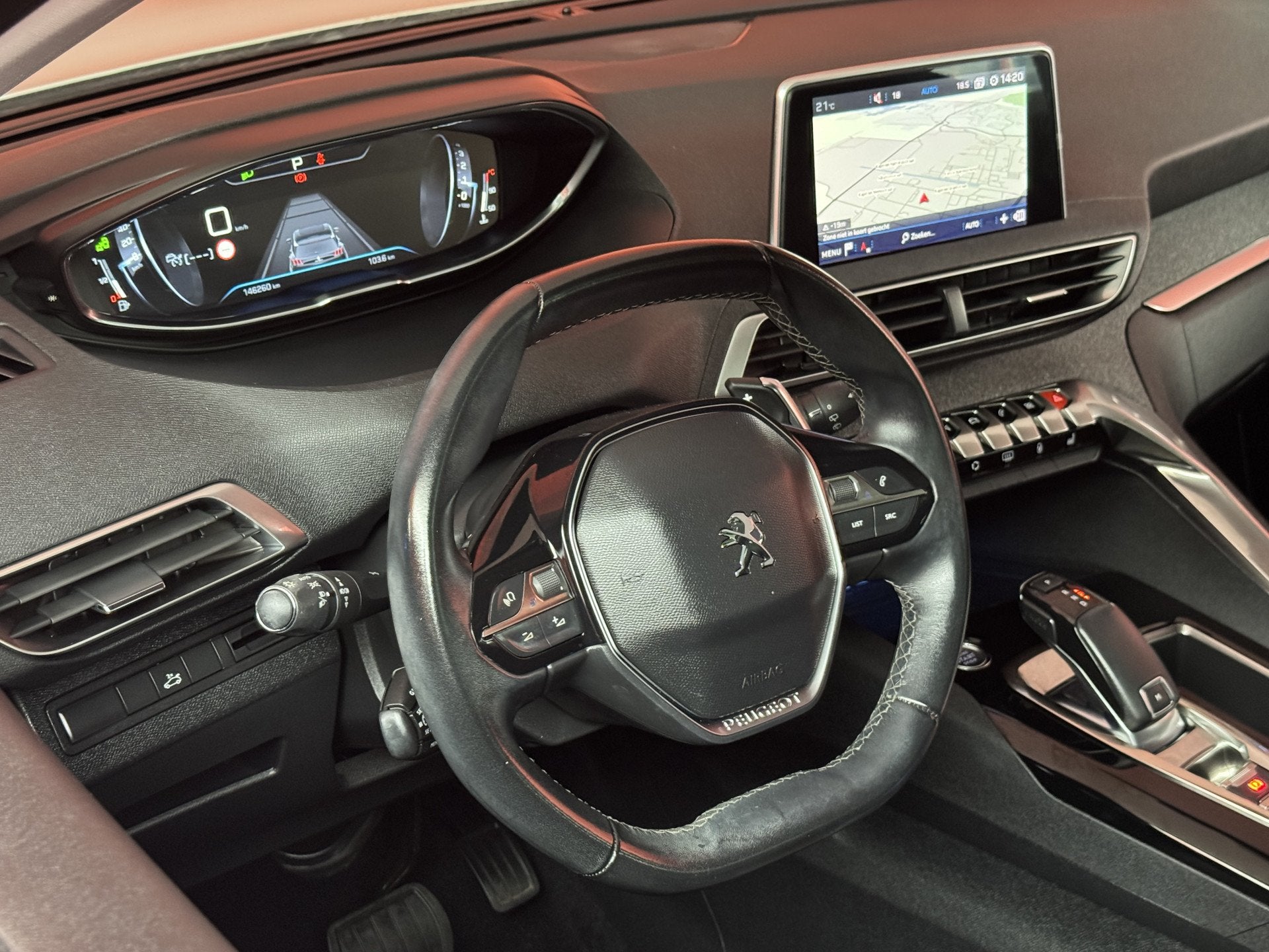 Peugeot 3008 1.2 PureTech Allure | Pano | Memory | Stoelverw, Auto's, Gebruikt, 1199 cc, Leder en Stof, Wit